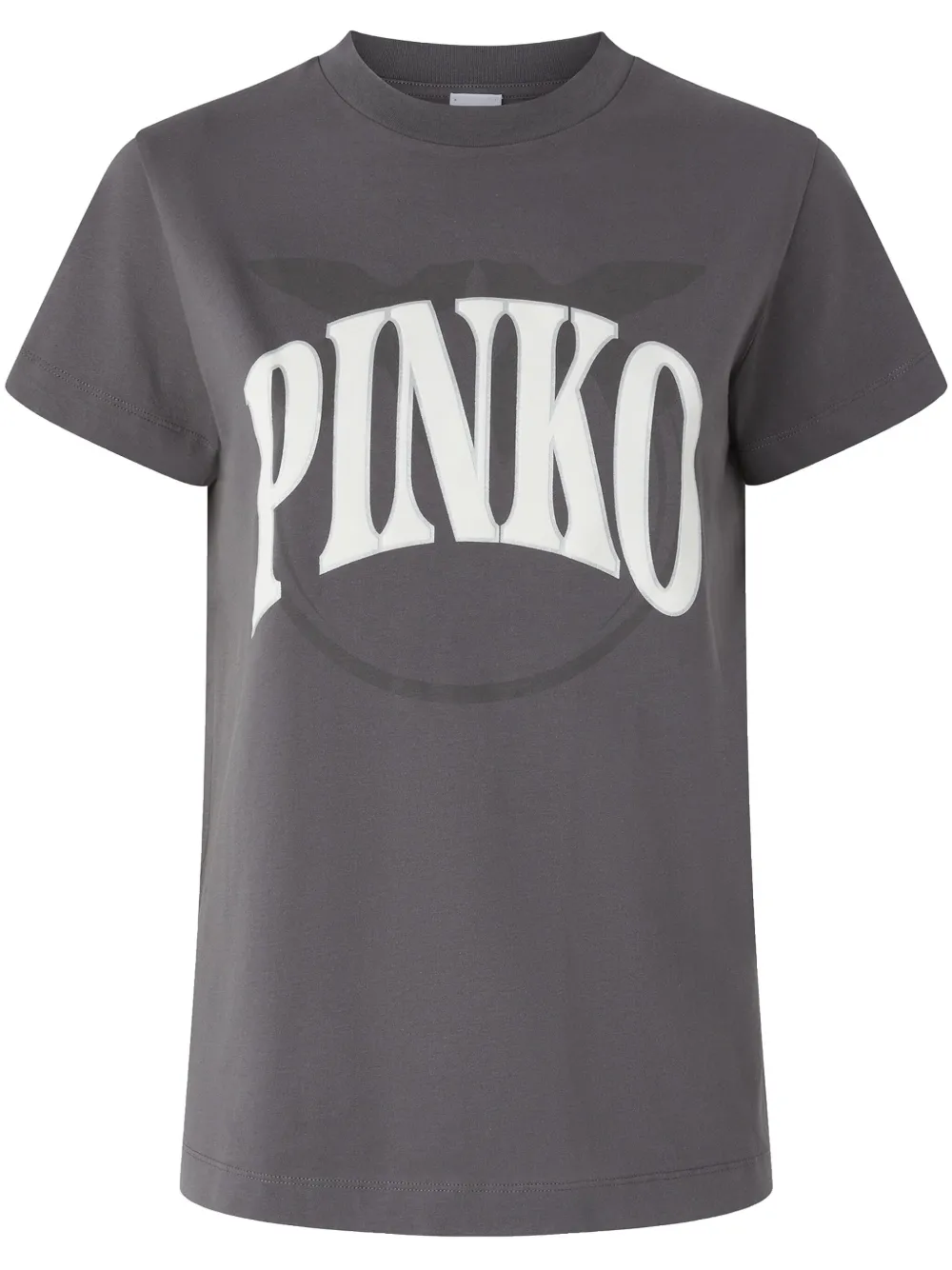 PINKO Logo and Birds T-shirt Grijs