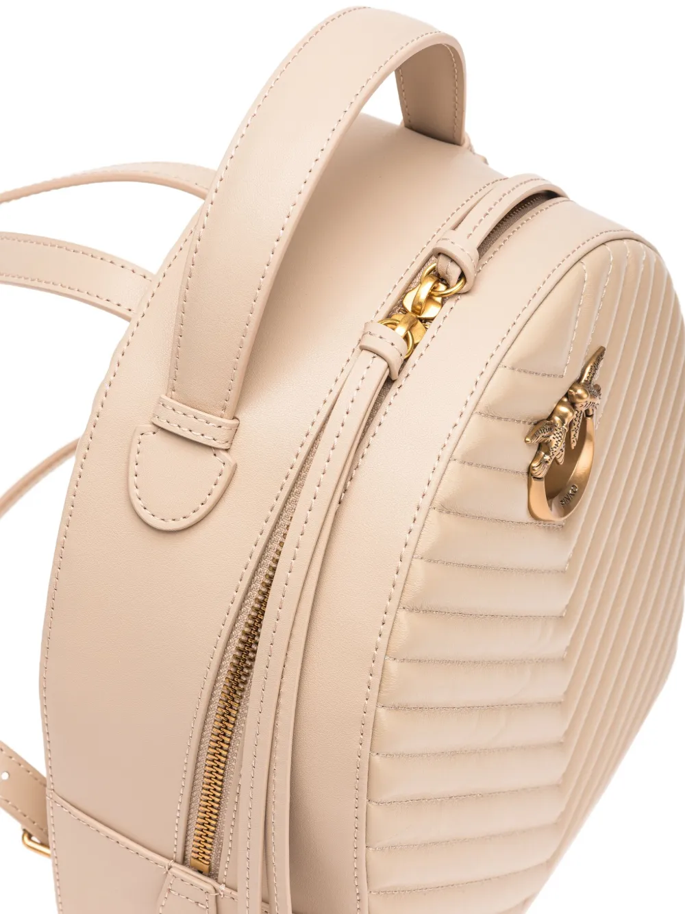 PINKO Love Click rugzak Beige