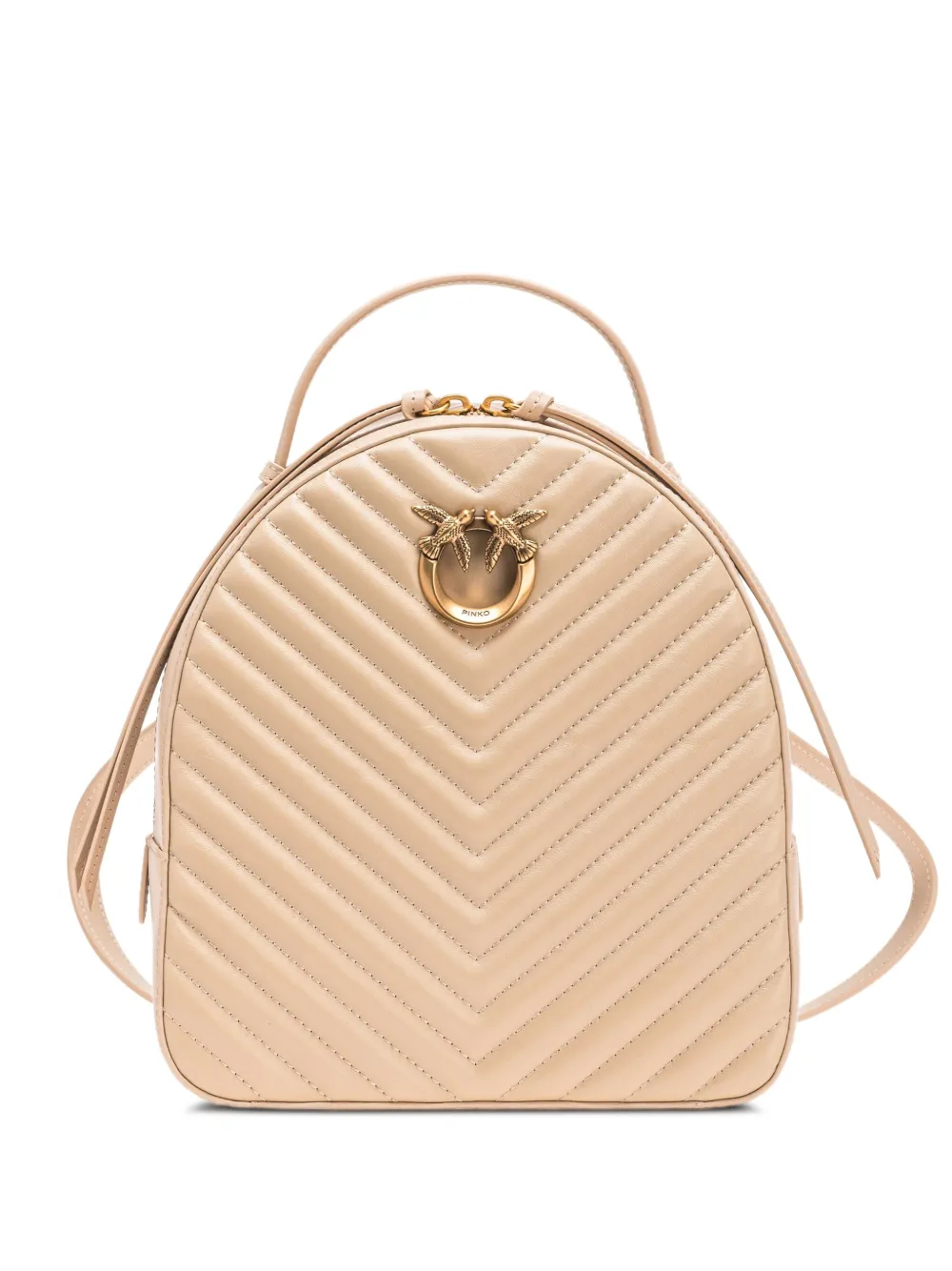 PINKO Love Click rugzak Beige