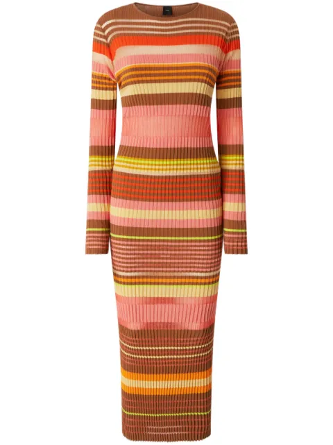 PINKO striped midi dress