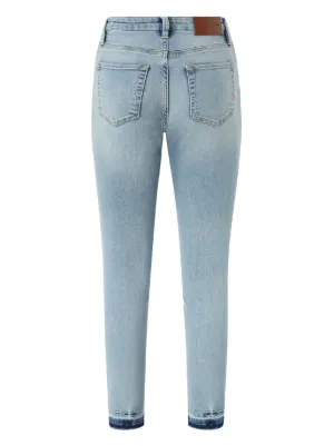 デニム・ジーパン PINKO Women Denim Pants 103857 A2E5PJN White Wide-leg jeans with fringed hem detail PINKO → Shop Online