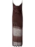 PINKO panelled maxi dress - Brown