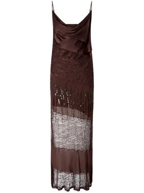 PINKO panelled maxi dress
