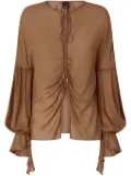 PINKO draped blouse - Brown