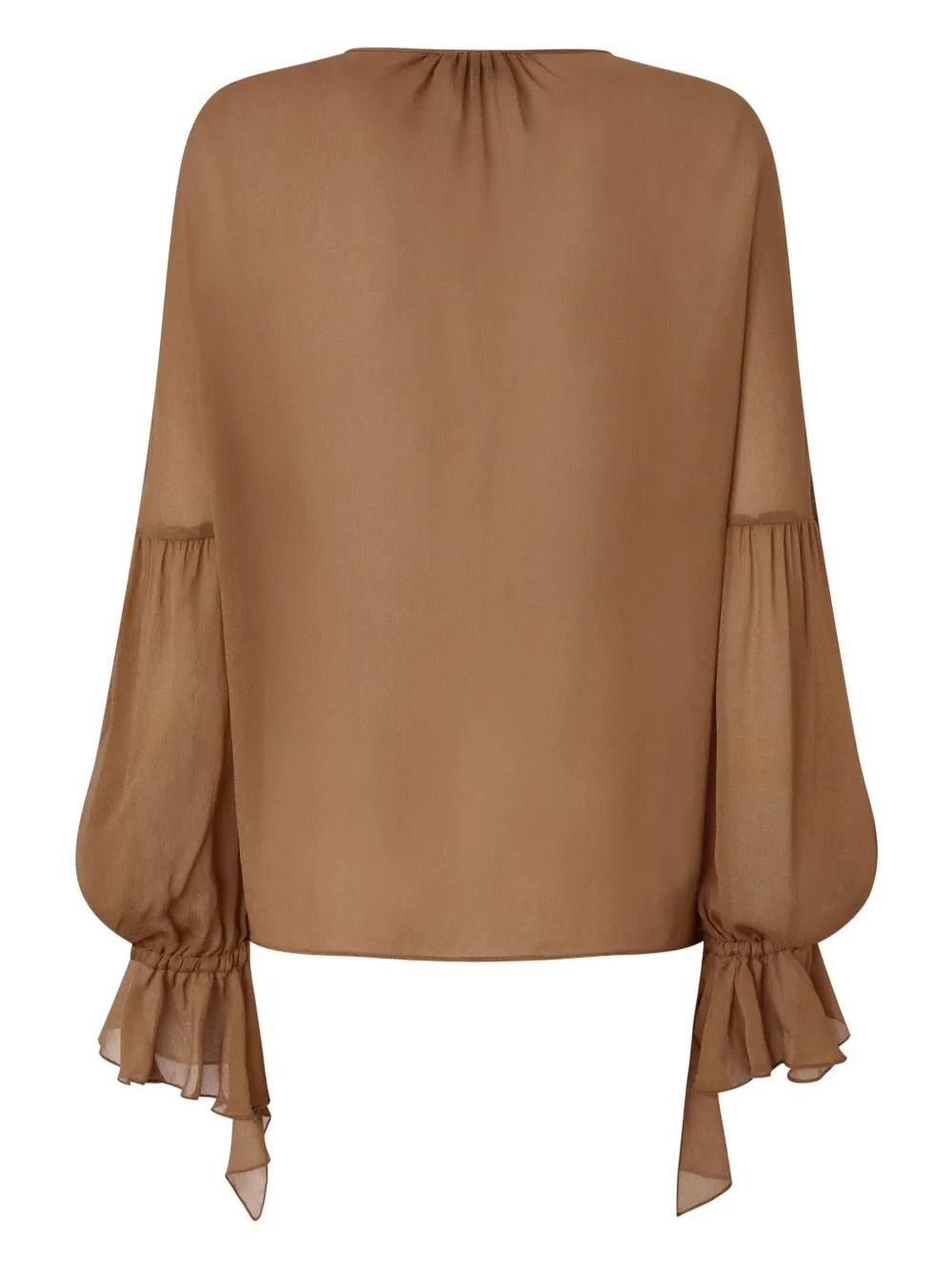 PINKO Gedrapeerd shirt - Bruin