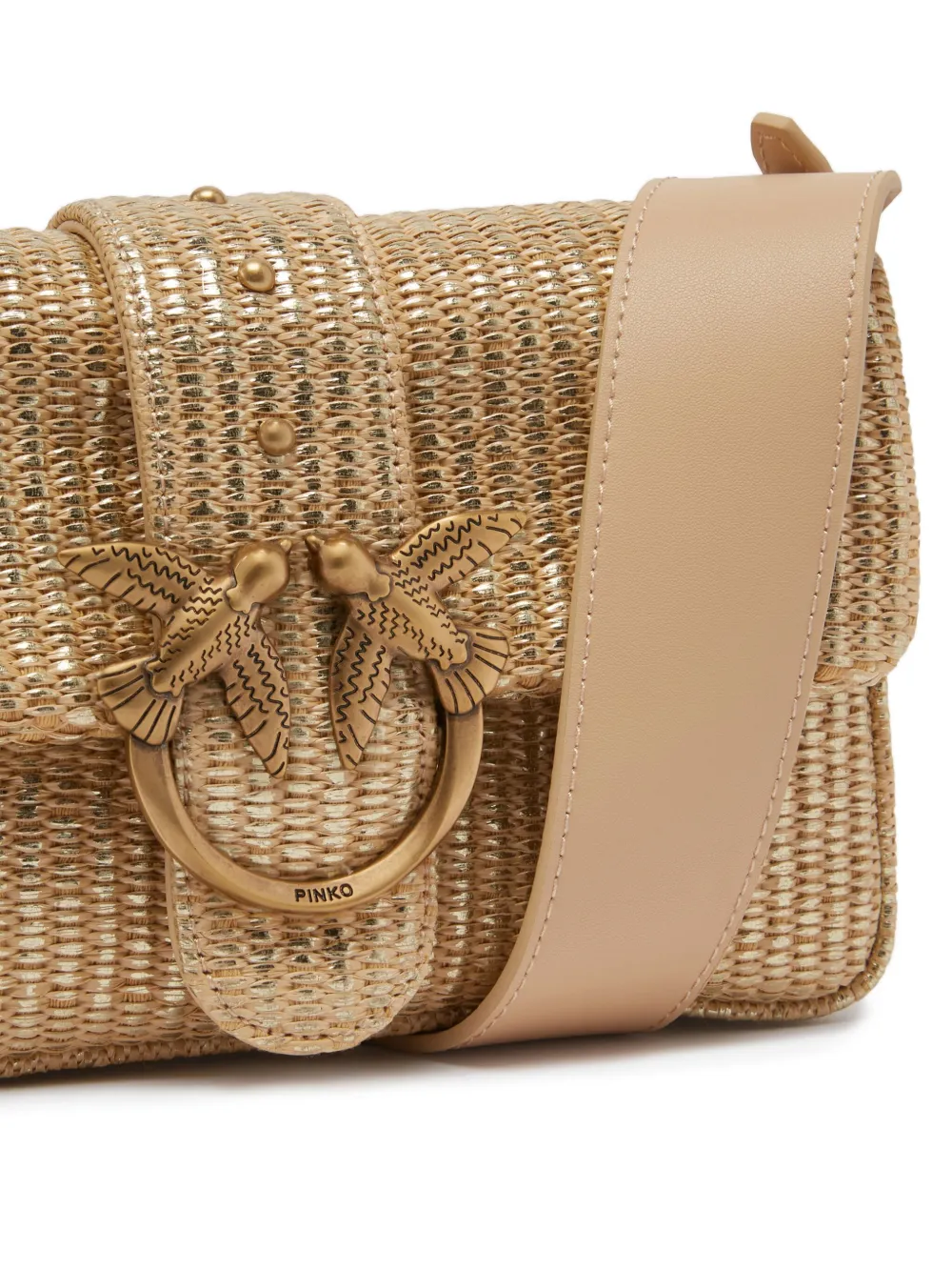 PINKO Love One crossbodytas Goud