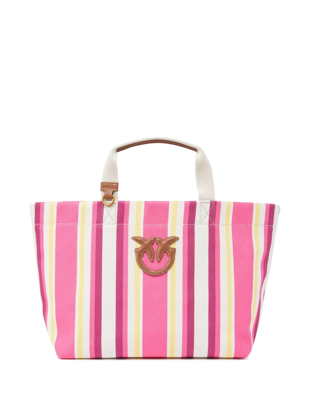 Pinko Striped Tote Bag