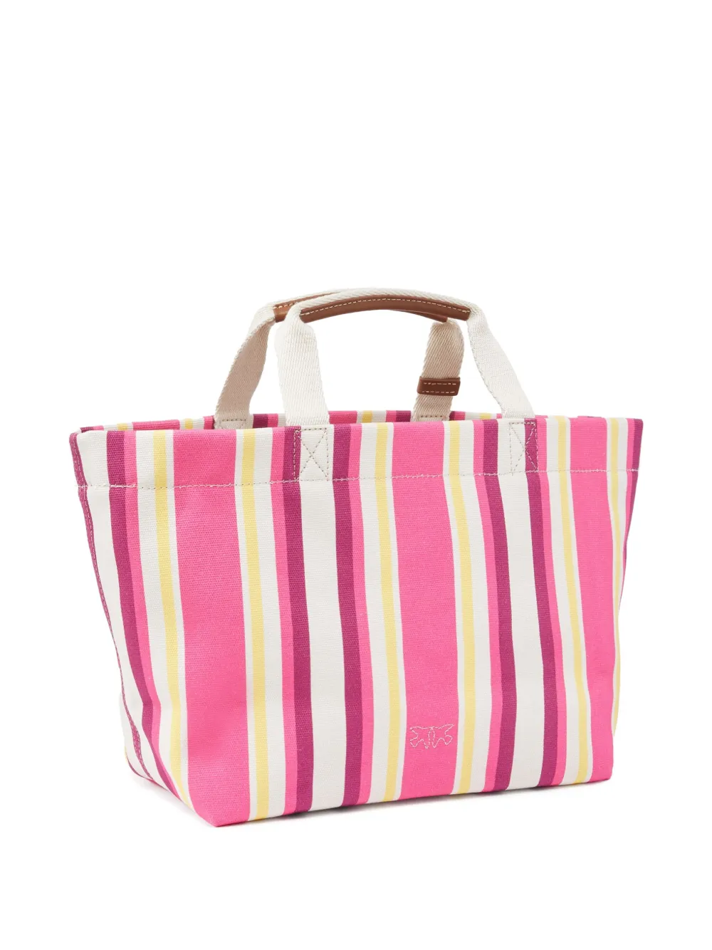 PINKO Gestreepte shopper - Roze