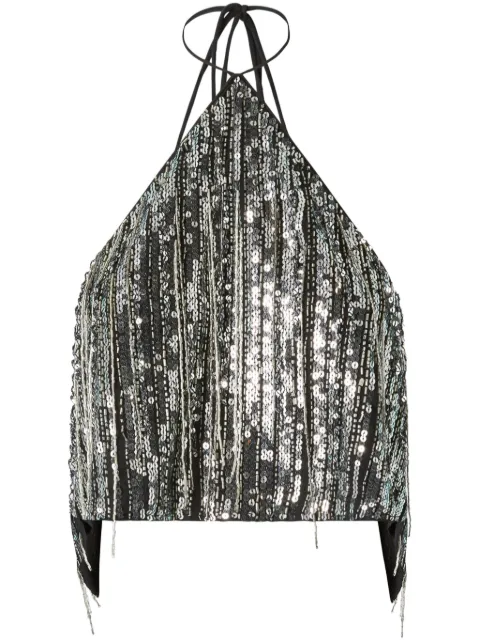 PINKO sequinned top