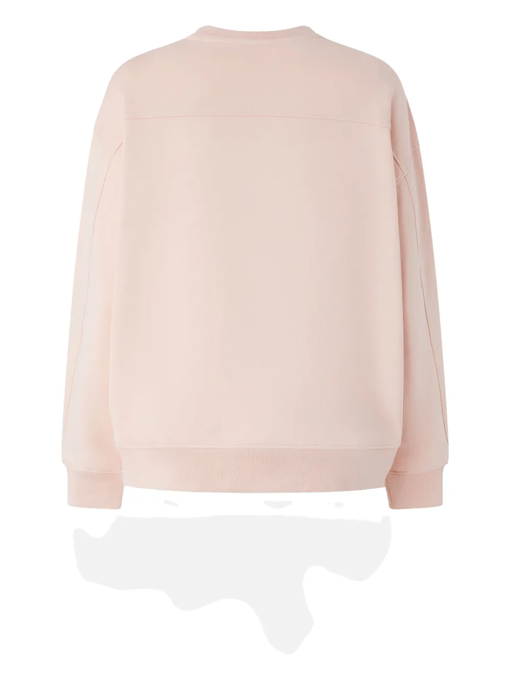 PINKO Love Birds-embroidered sweatshirt - Roze