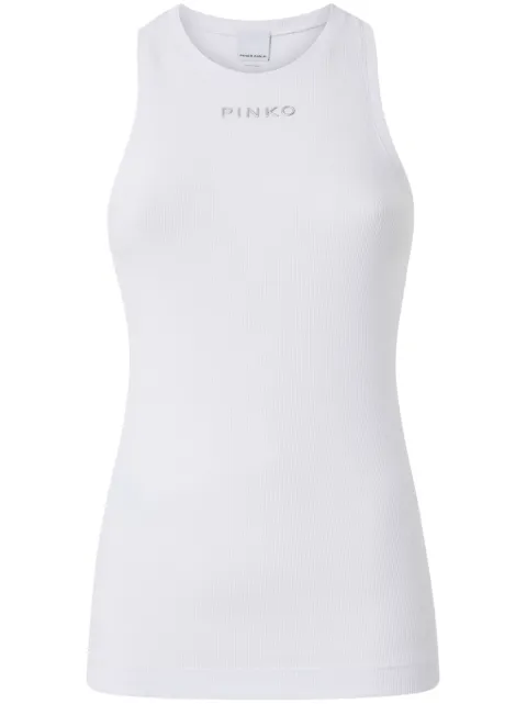 PINKO logo-lettering tank top