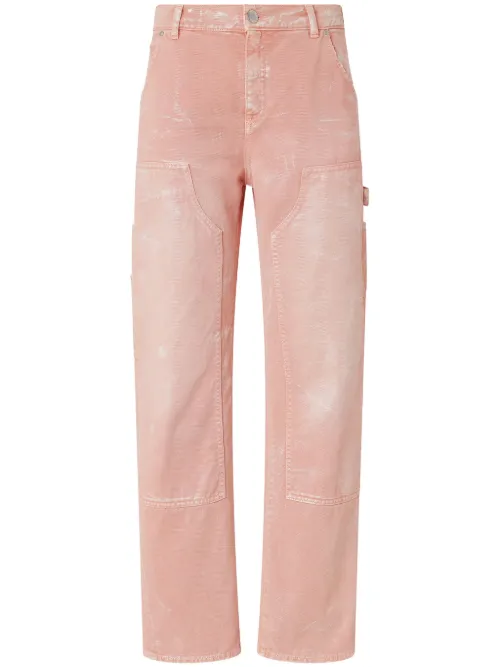 Pantalon à effet délavé - PINKO - Modalova