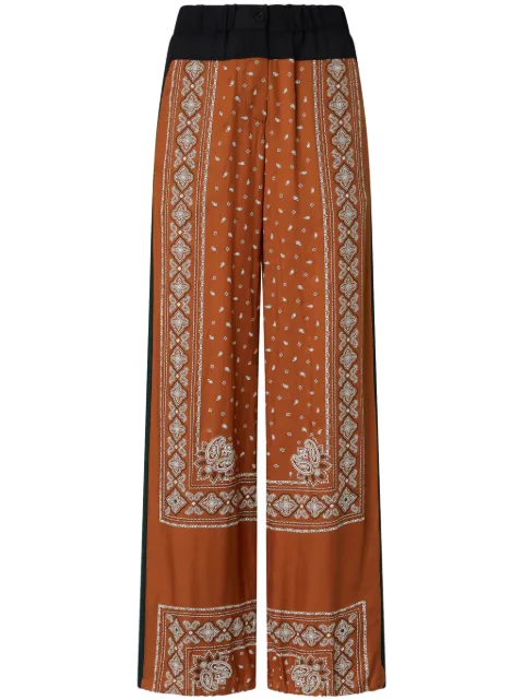 PINKO bandana-print trousers