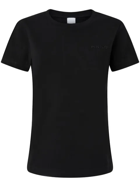 PINKO logo-embroidered T-shirt