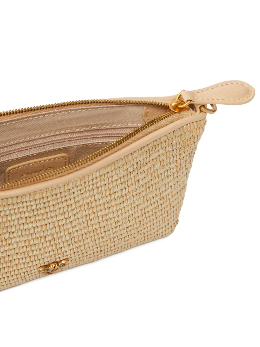 PINKO Love Birds clutch Beige