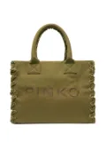 PINKO embroidered tote bag - Green