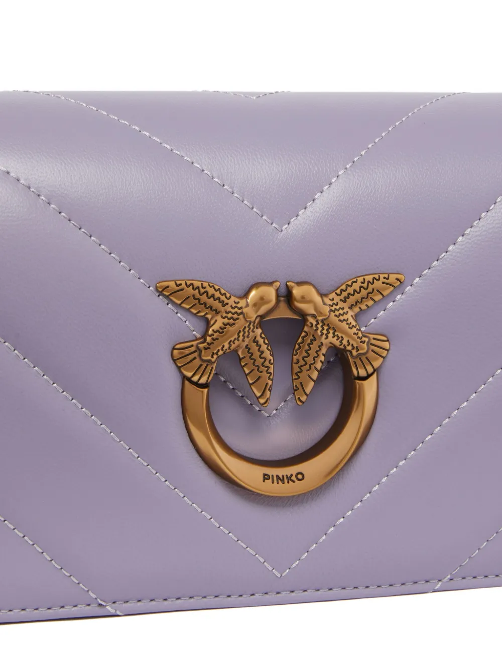 PINKO Love Click kleine crossbodytas Paars