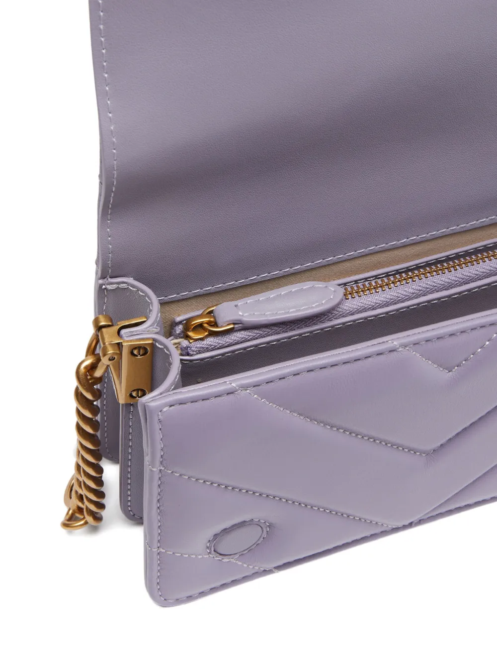 PINKO Love Click kleine crossbodytas Paars