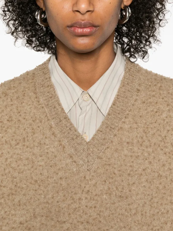 Maison Margiela ニットベスト | ブラウン | FARFETCH JP