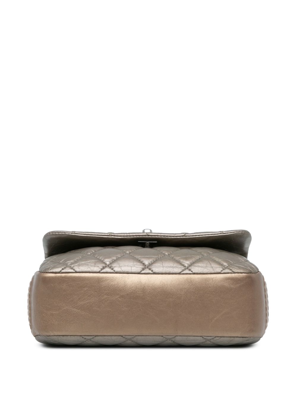 Affordable HOT SALE CHANEL 2012 Mini Quilted Metallic Calfskin Lady Pearly Flap crossbody bag Women