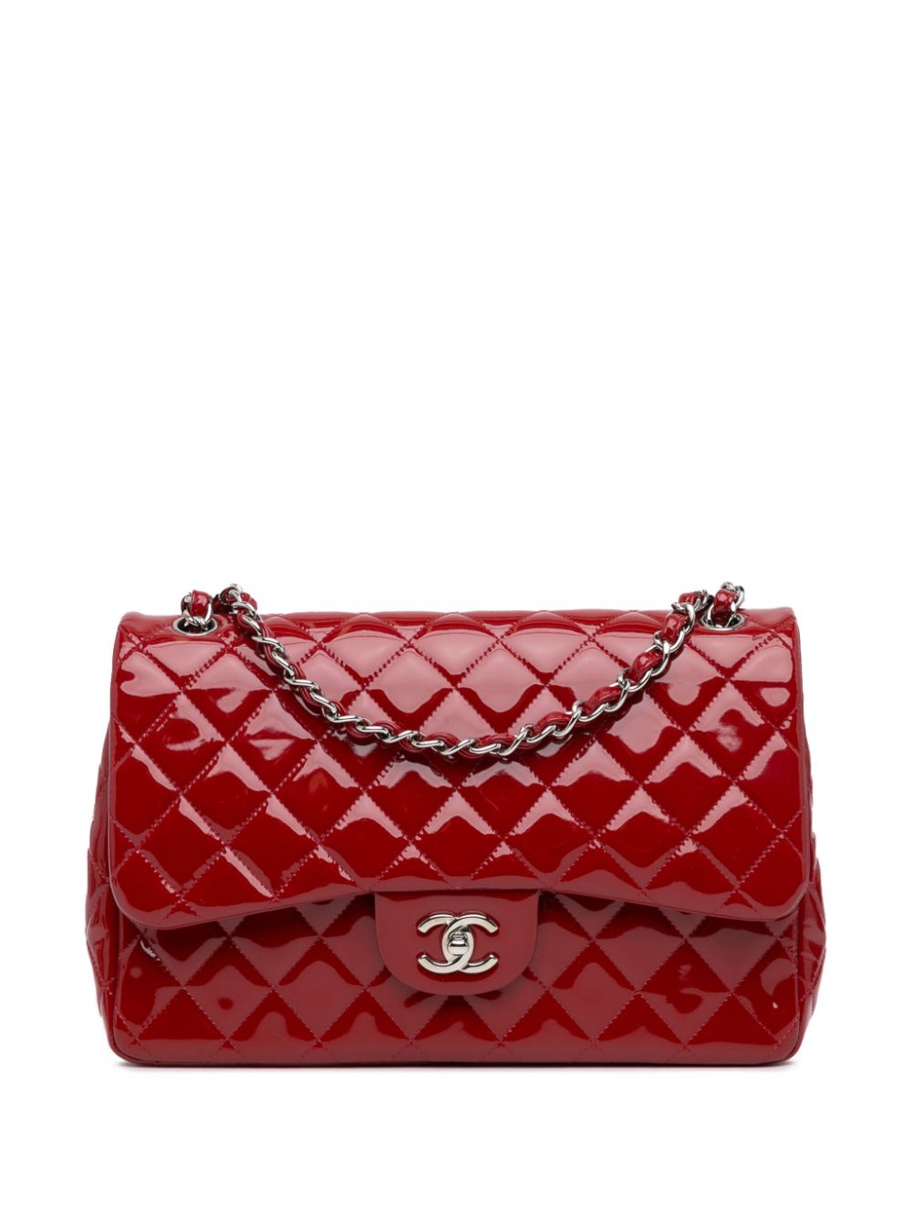 CHANEL 2013-2014 Jumbo Classic Patent Double Flap shoulder bag Women