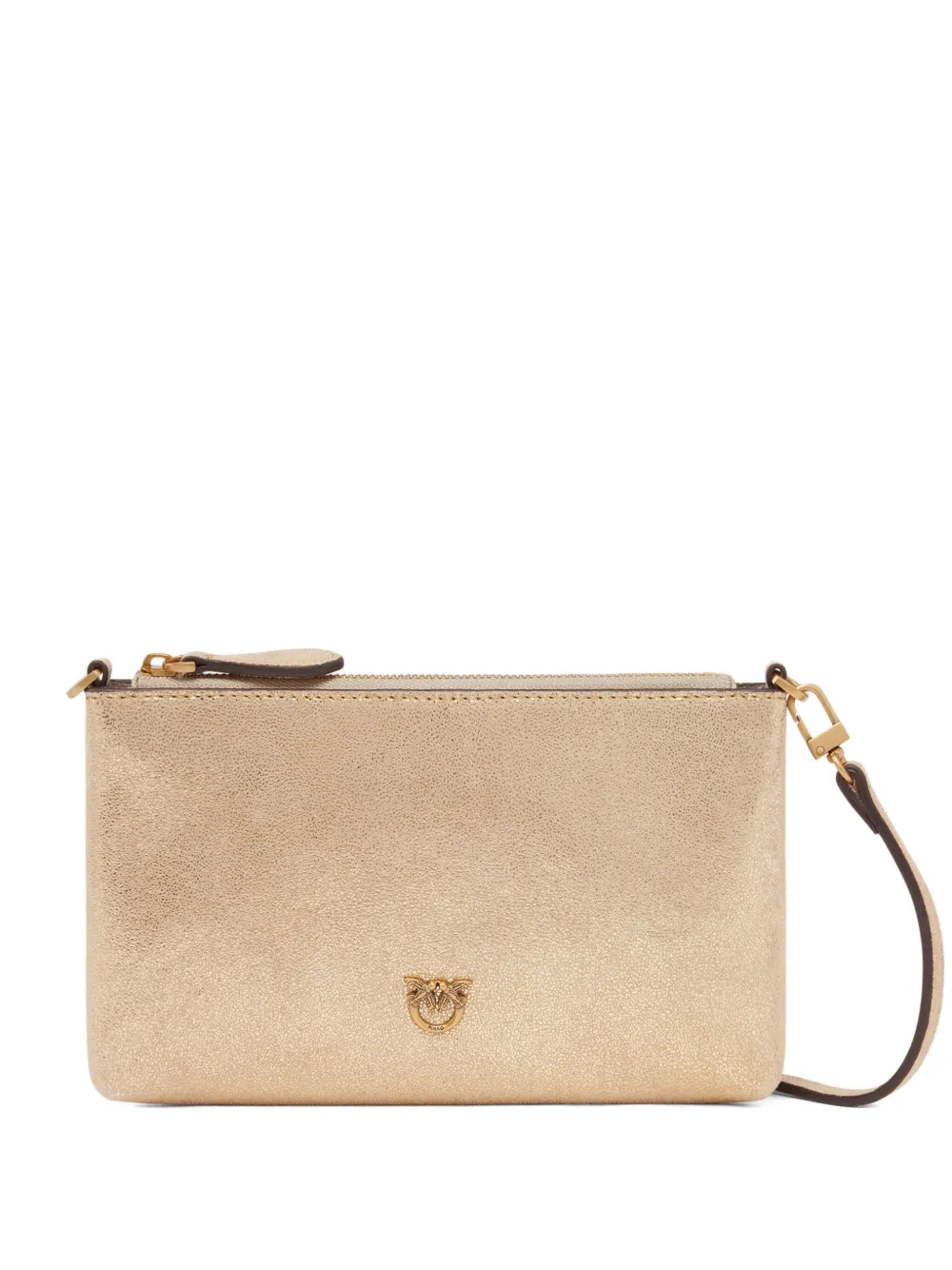 PINKO leather clutch bag - ゴールドトーン PINKO leather clutch bag - ゴールドトーン