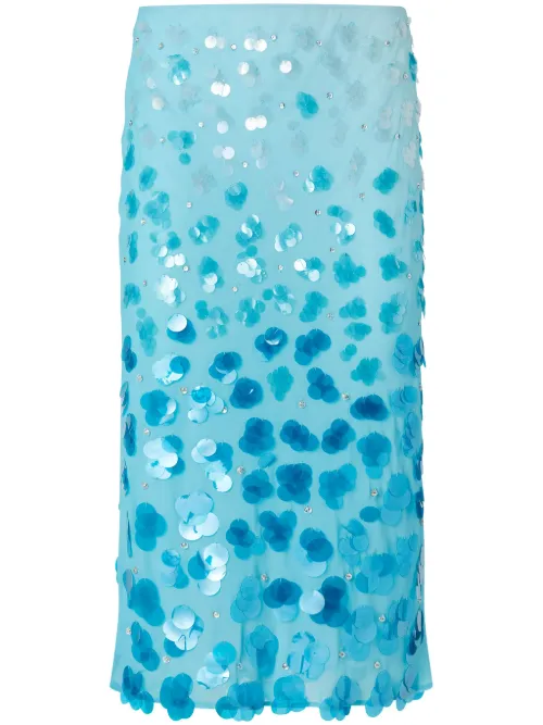 Jupe ornée de sequins à coupe mi-longue - PINKO - Modalova