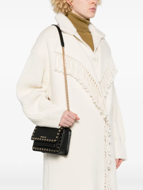 (新品)MICHAEL KORS CLAIRE ブラックショルダーバッグ Michael Kors Claire ショルダーバッグ S | ブラック | FARFETCH JP
