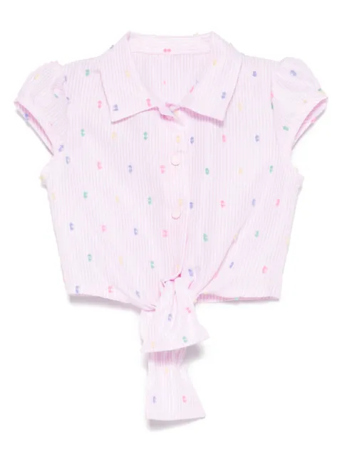 Lapin House camisa con rayas estampadas