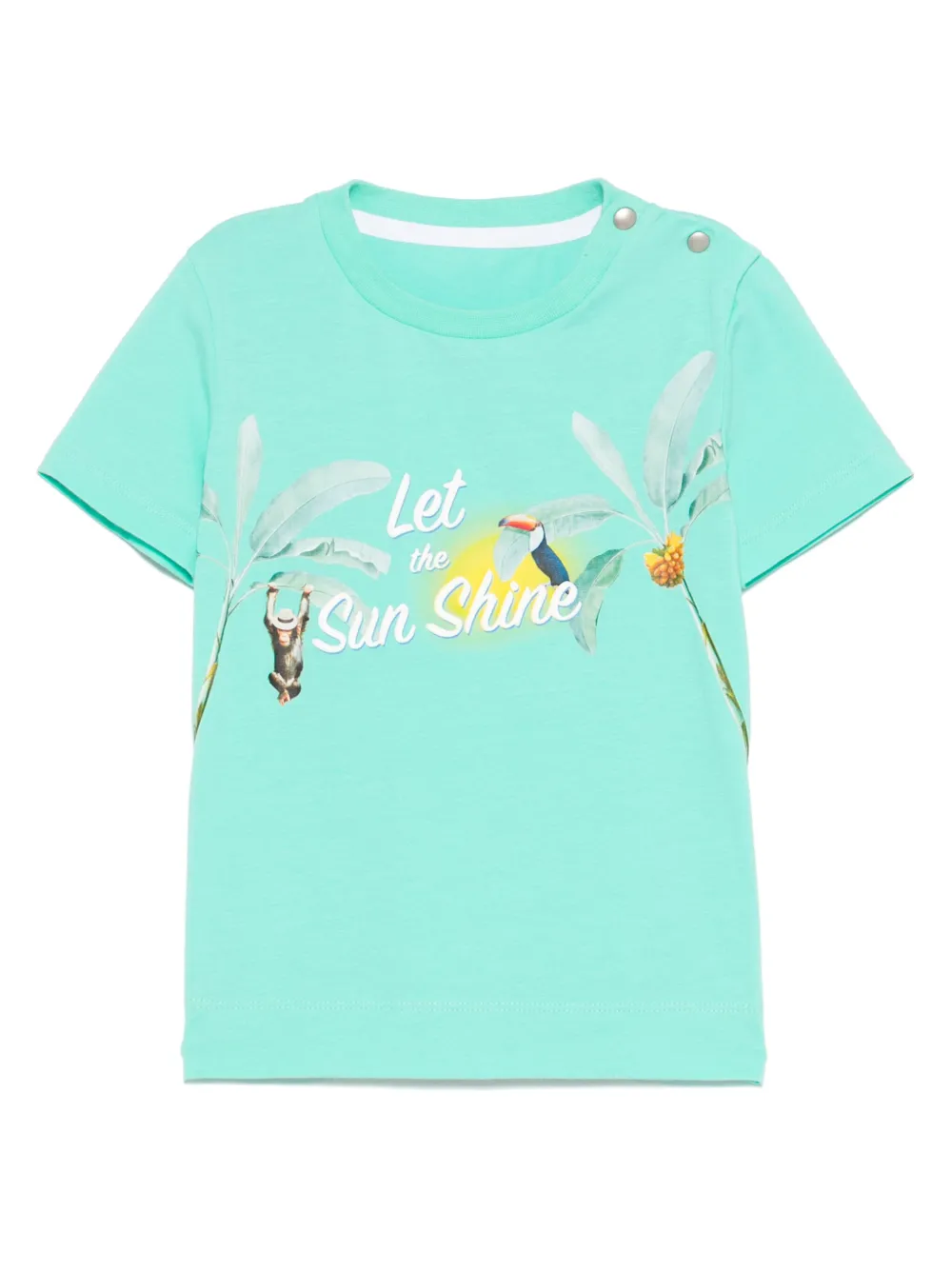 Lapin House T-shirt met tekst Groen