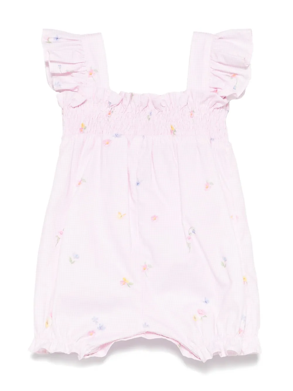 Lapin House Romper met bloemenprint - Roze