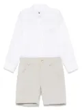 Lapin House linen shorts set - Neutrals