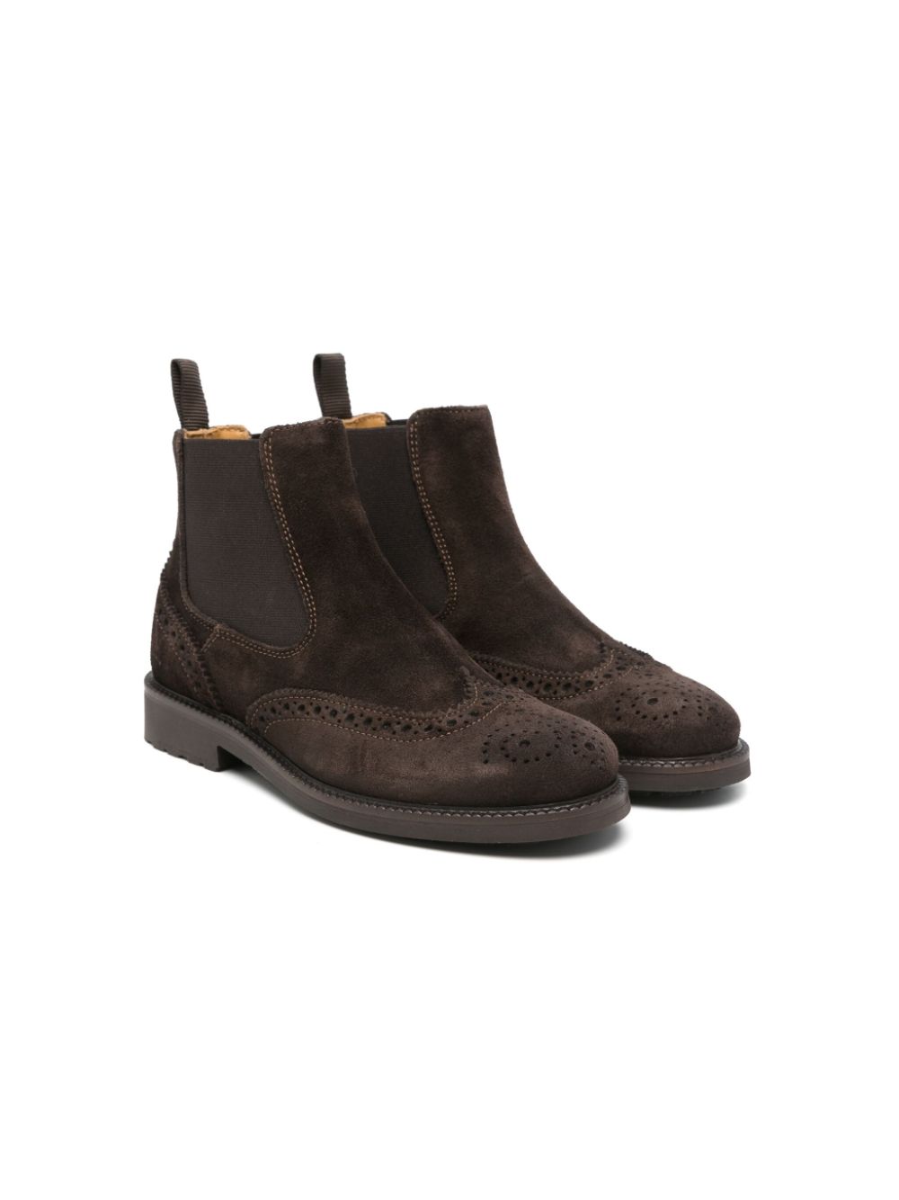 Gallucci Kids suede boots Brown