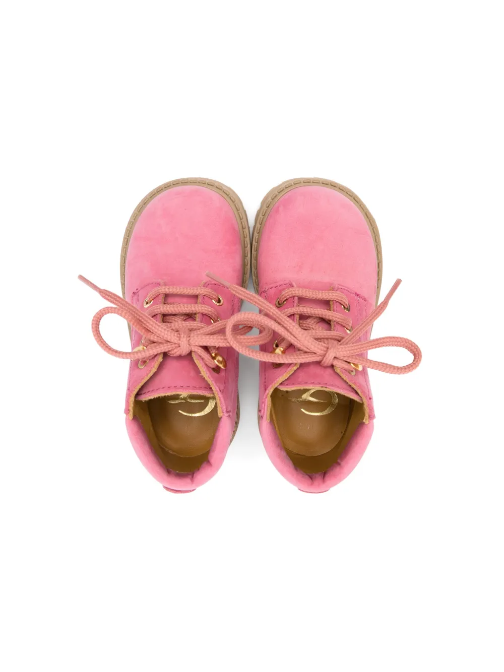 Gallucci Kids suede boots Pink