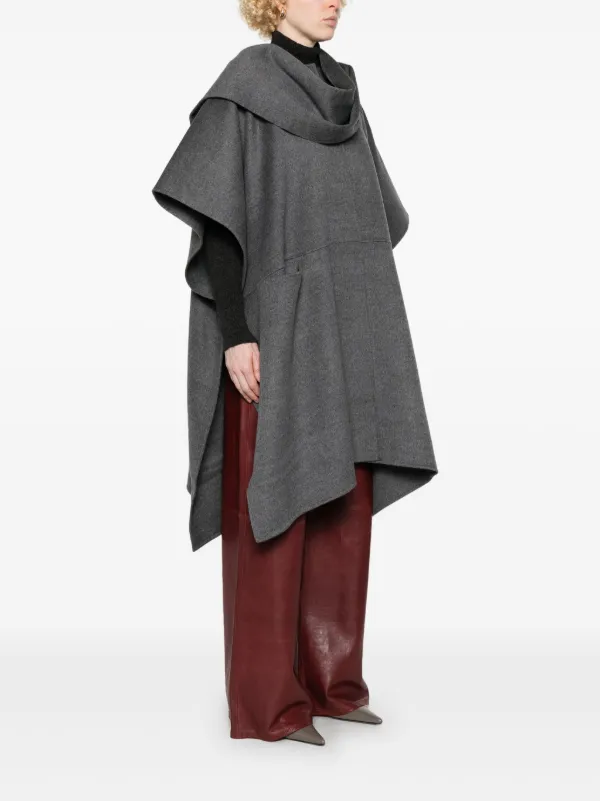 toteme ウールケープ　グレー TOTEME ウール ケープ | グレー | FARFETCH JP