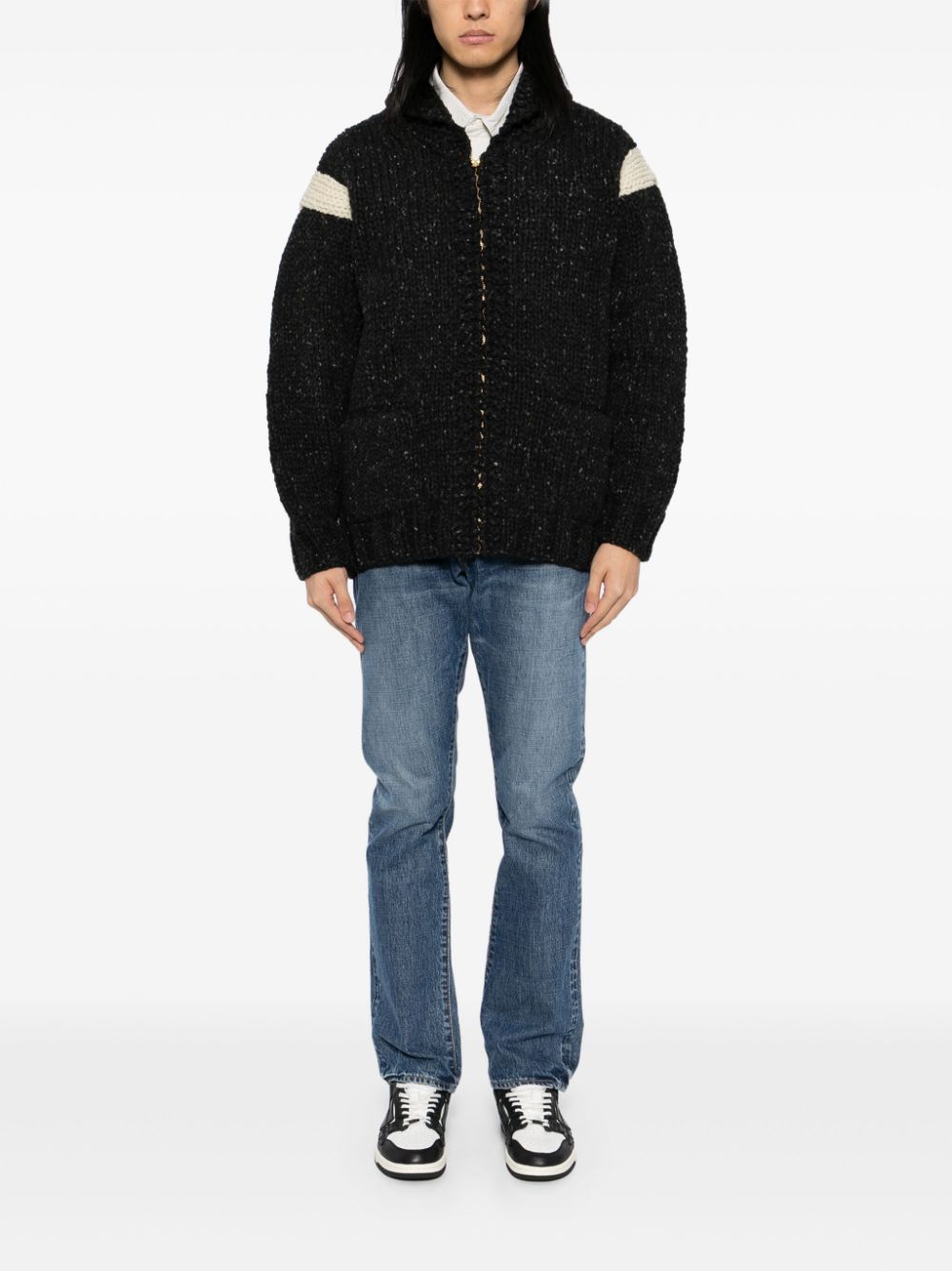 visvim Vest met rits - Zwart