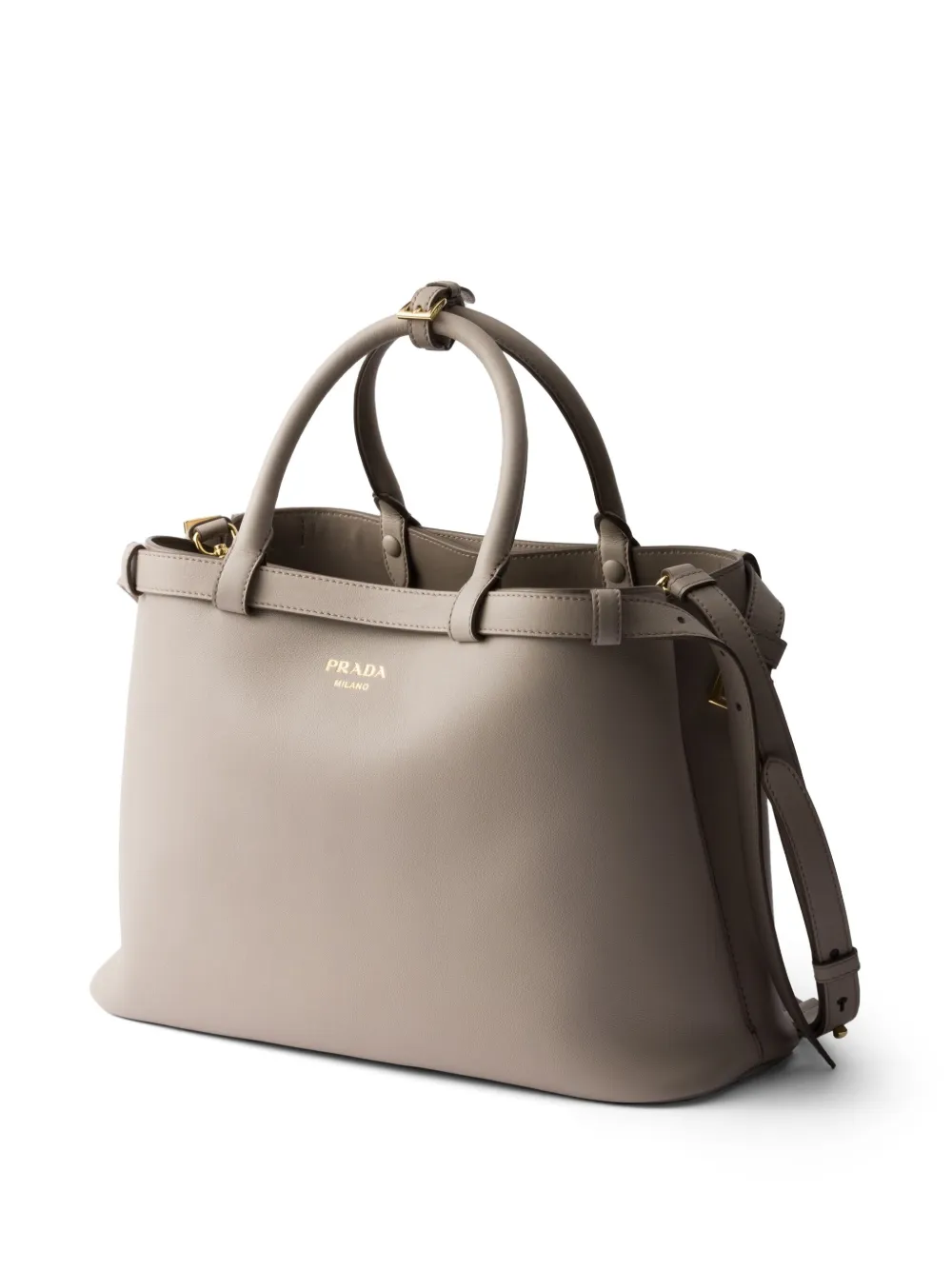 Prada Leren handtas Grijs