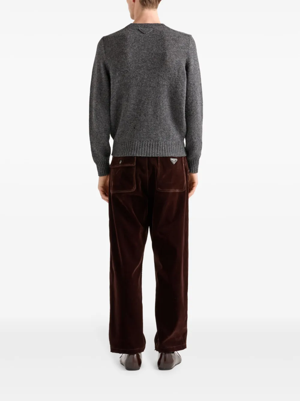 Prada Fluwelen broek Bruin