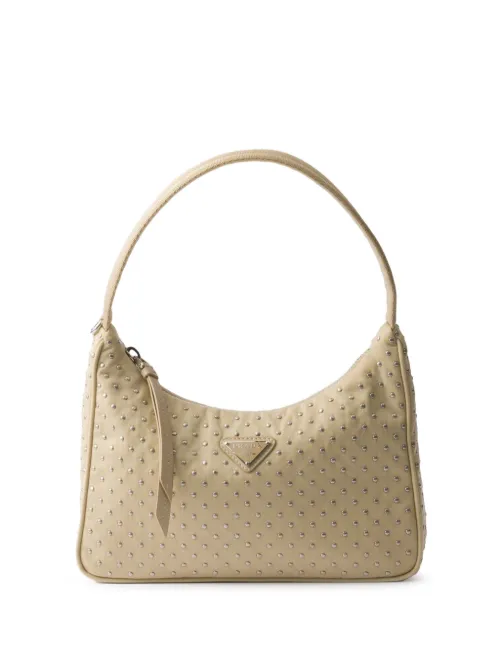 Mini sac Re-Nylon à détails de clous - Prada - Modalova
