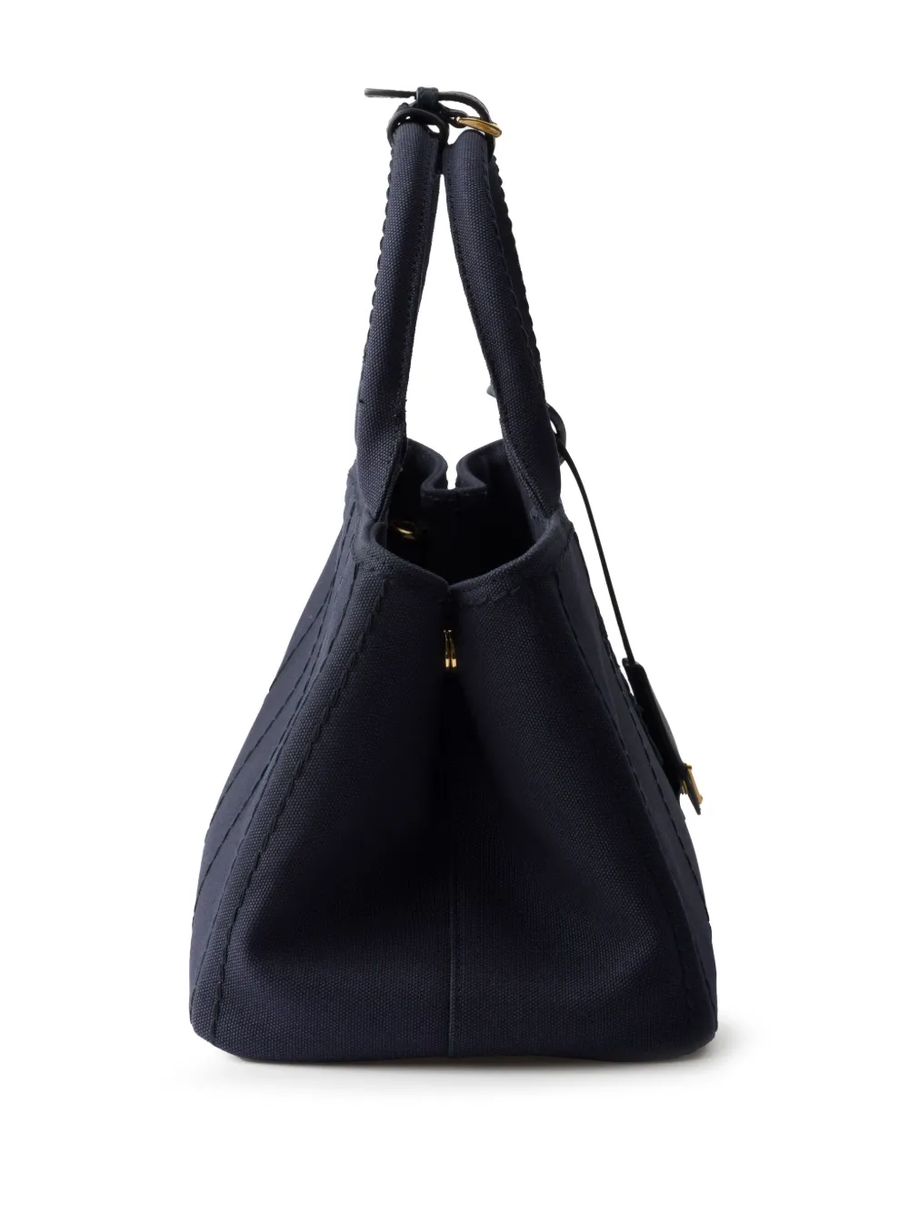 Prada Grote canvas handtas Blauw