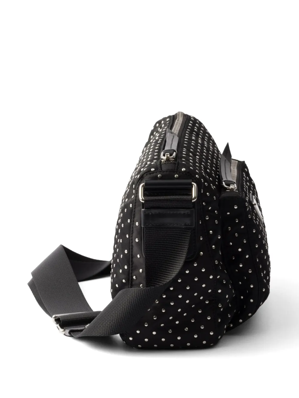 Prada Re-Nylon gewatteerde schoudertas Zwart