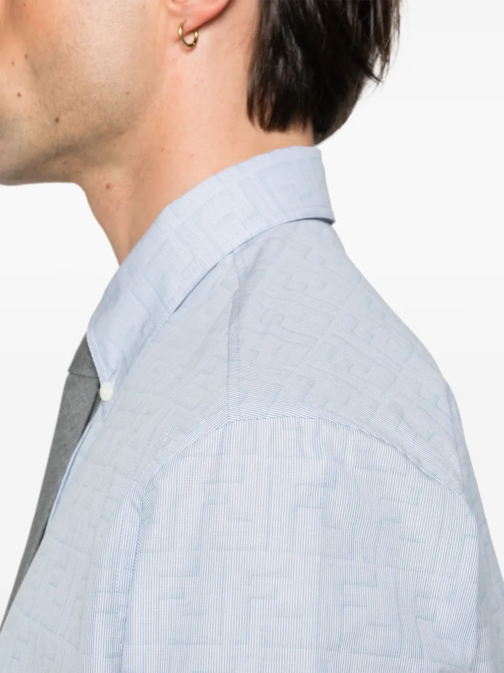 FENDI Katoenen overhemd Blauw