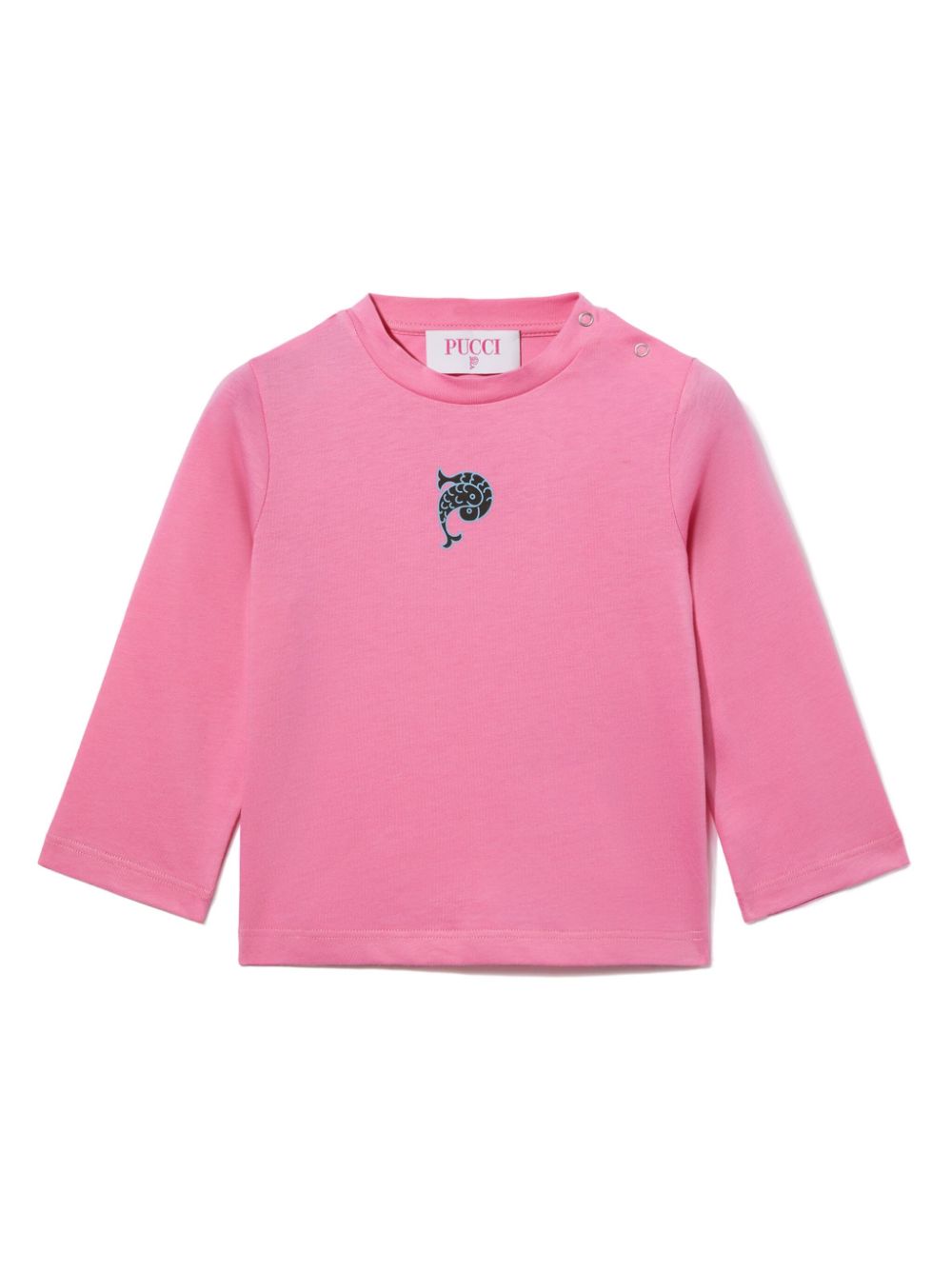 PUCCI Junior logo-print sweatshirt - Pink