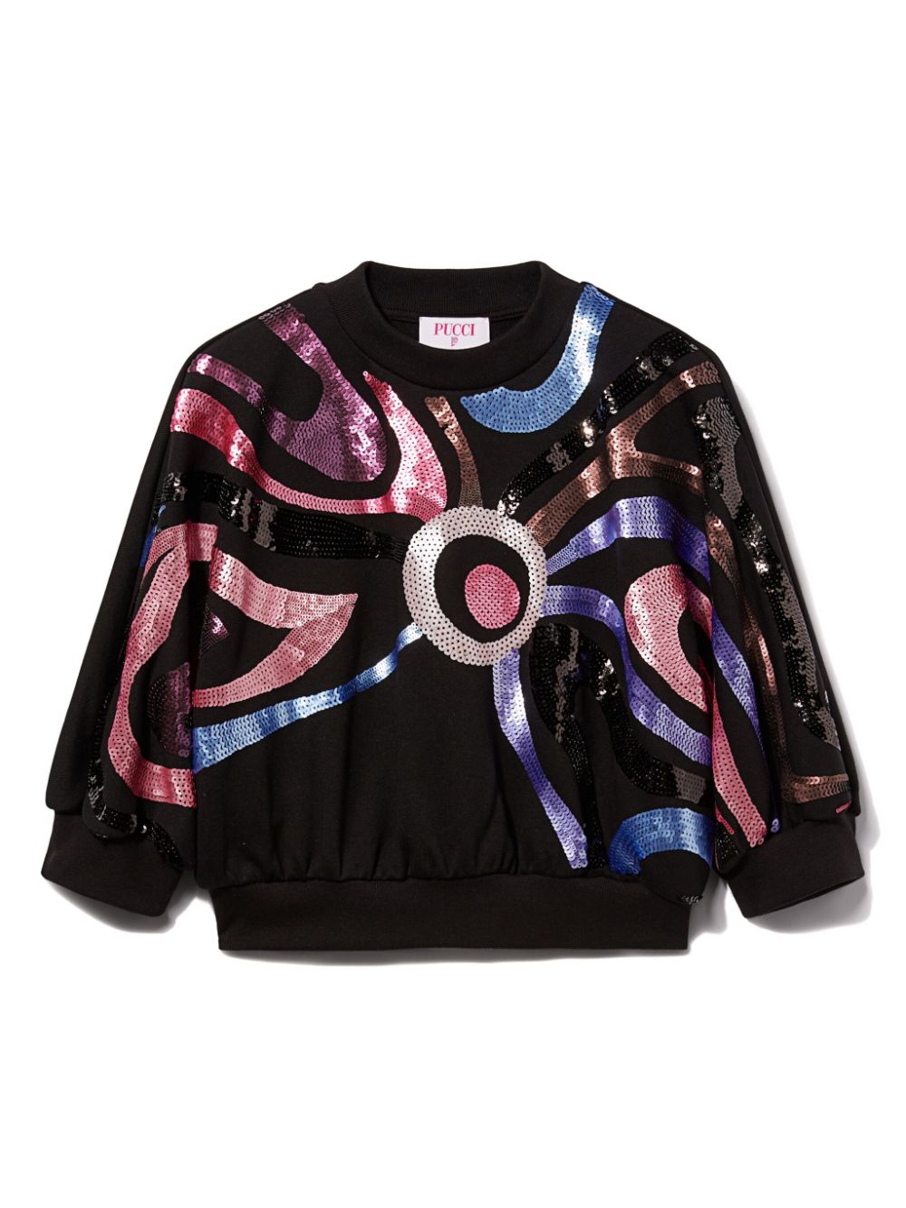 PUCCI Junior Marmo-embellished sweatshirt - Black