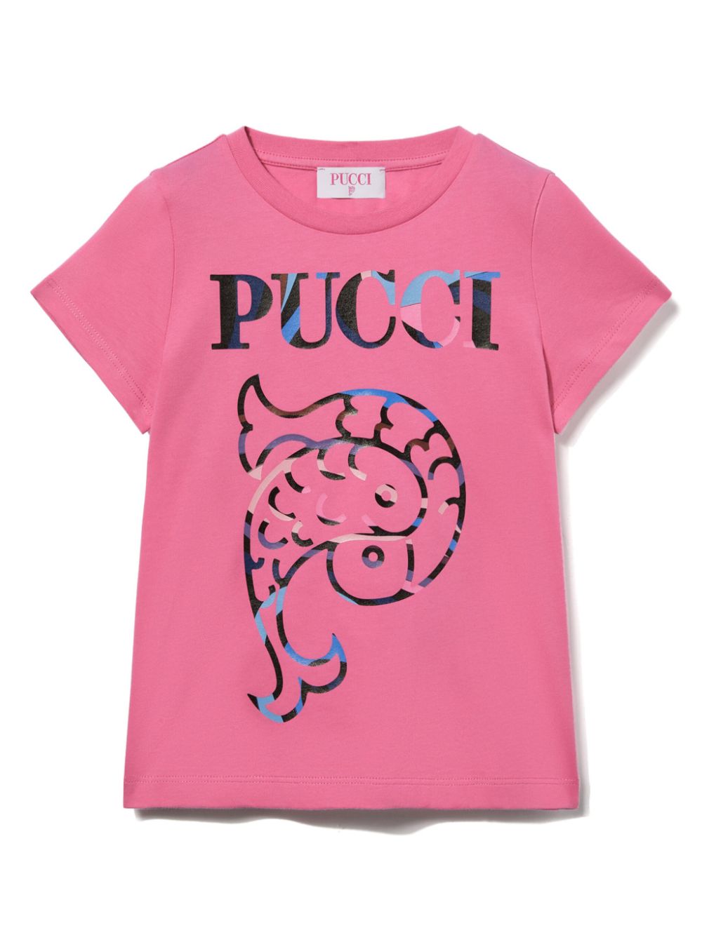 PUCCI Junior logo-print T-shirt - Pink