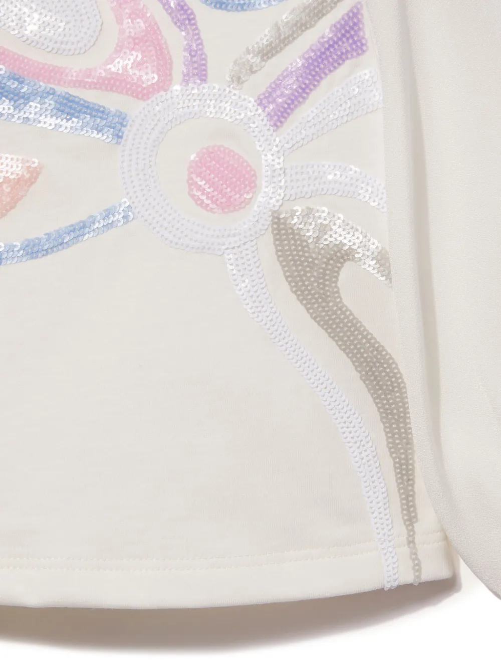 PUCCI Junior Marmo top verfraaid met kristallen Beige