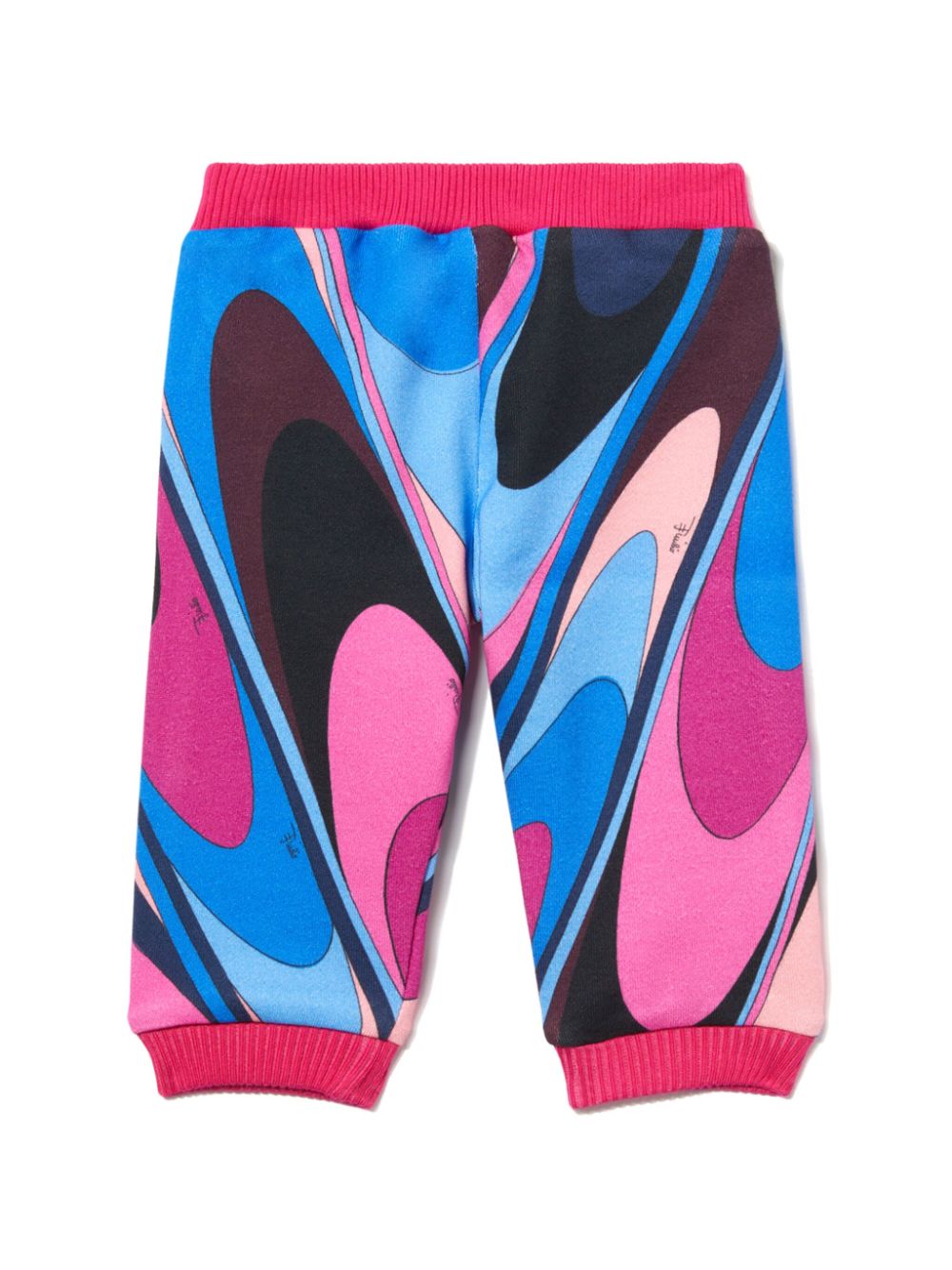 PUCCI Junior Onde-print track pants - Pink