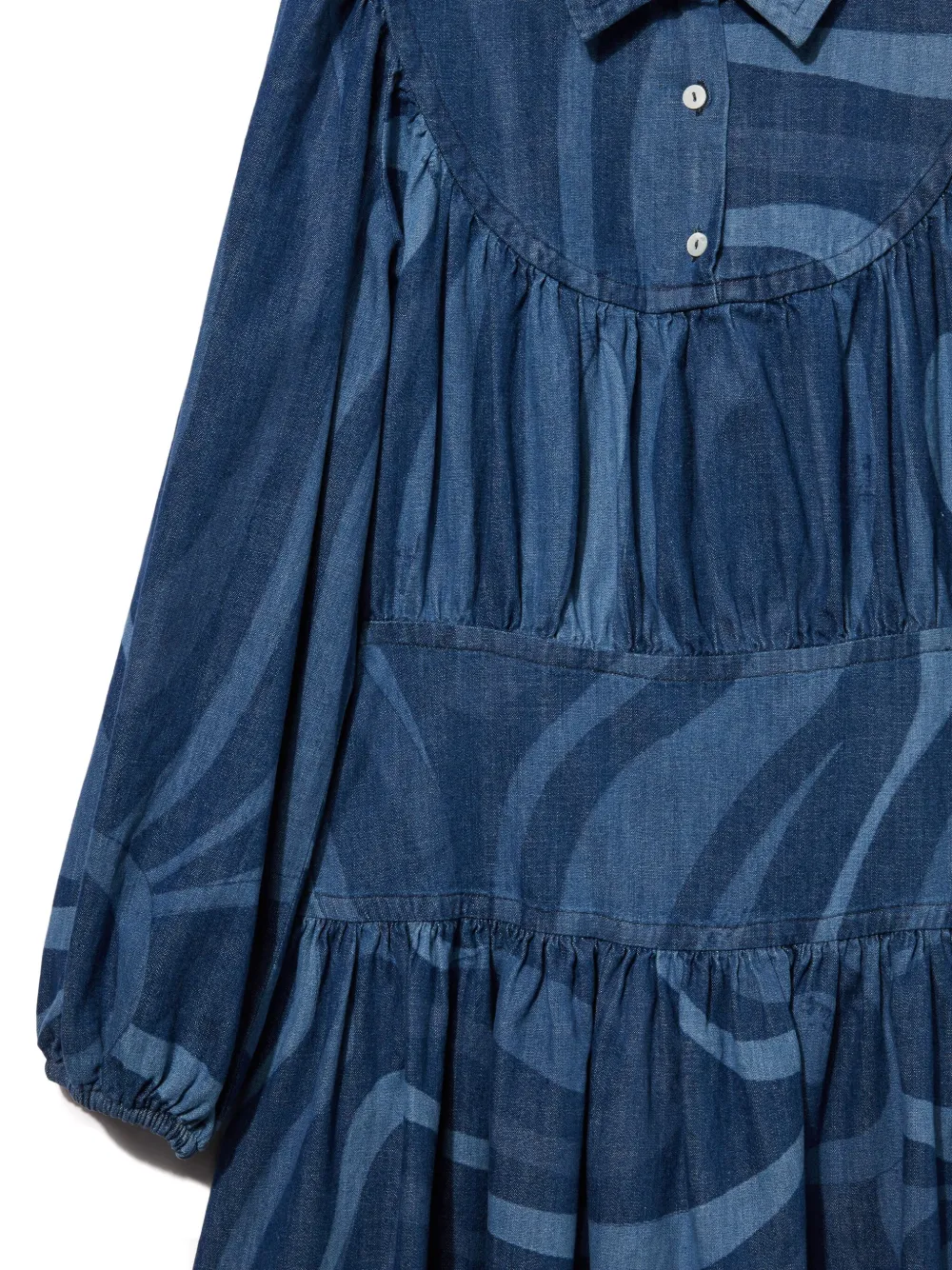 PUCCI Junior Jurk met Marmo print Blauw