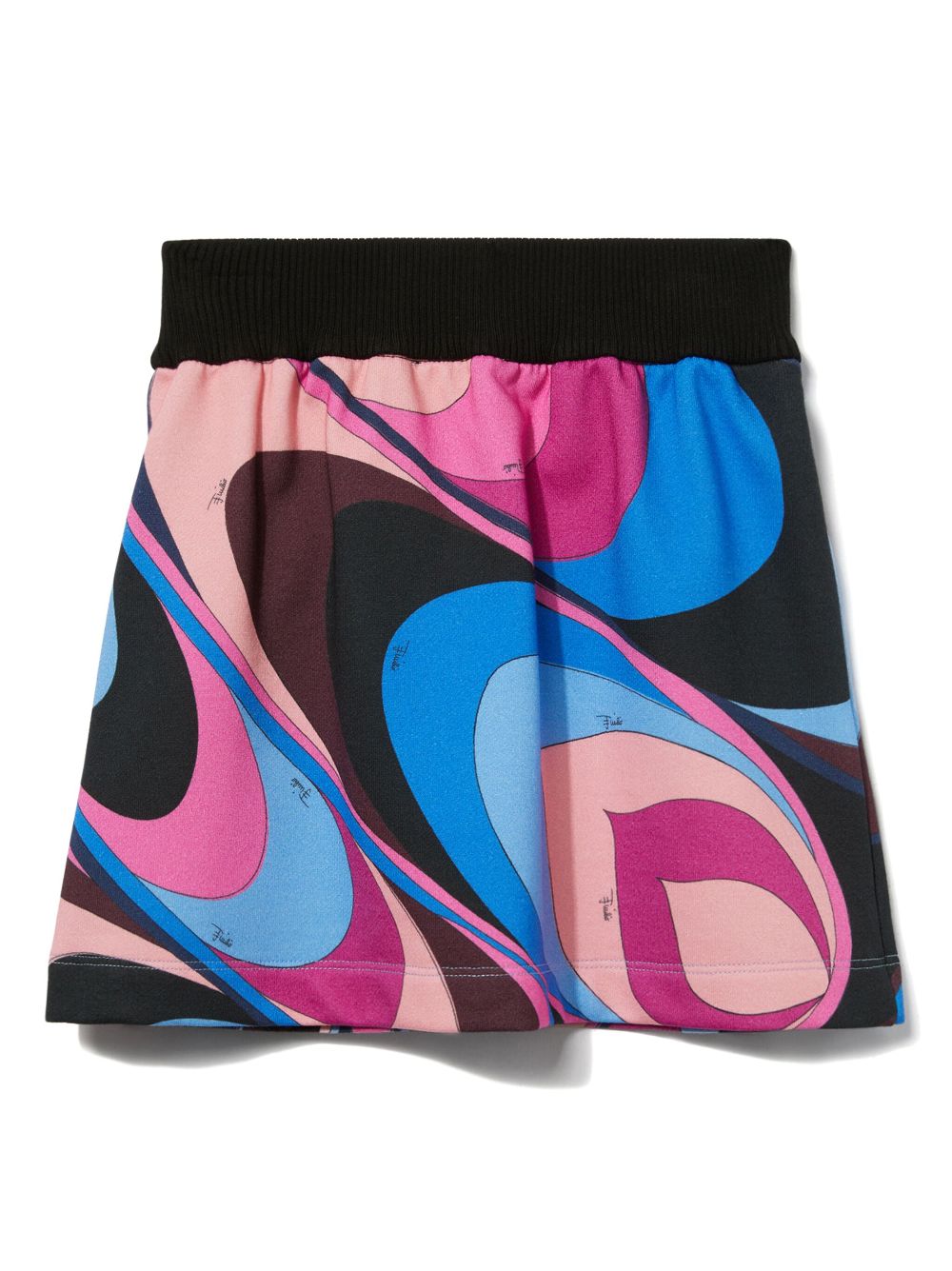 PUCCI Junior Onde-print mini skirt - Zwart