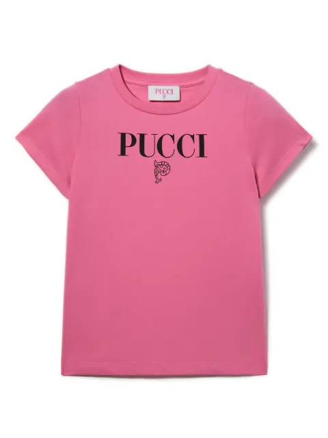PUCCI Junior logo-print T-shirt